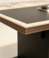 Table de barbecue coréen en acier inoxydable auto-purifiante sans fumée Ji Lu pour la restauration (vente en gros)