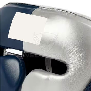 Best Quality Professional Portable MMA Boxing Helmet Premium <b>Leather</b> Breathable Eco-friendly Adjustable Cheek <b>Protector</b> Head - Product Image 3