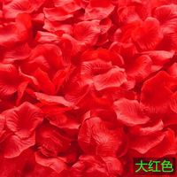 Pétales de rose artificiels en soie de luxe pour mariage, pétales de rose rouge, décoration pour la Saint-Valentin, vente en gros