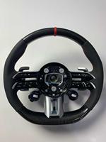 Volant de voiture en fibre de carbone LED Sport pour Mercedes-Benz Amg C E S G-Class W204 W205 W222 G500 G55 G63 S500 S320