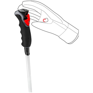 Bastones de esquí ultraligeros de carbono de 14mm para mujer con agarre 3D Trigger para rendimiento alpino y turístico - Product Image 4