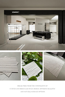 Rinsun Monozite, pierre souple légère et écologique, imperméable et ignifuge, pour la décoration murale des cuisines, villas et centres commerciaux