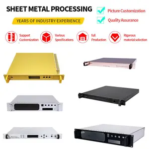 Personalizado 19 polegadas 1u Rackmount Sheet Metal Case Processing Server Electronic Instrument Chassis Enclosure Produtos