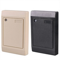 NFC IC Lesegerät für ID-Karten der zweiten Generation mit Wiegand-Protokoll, serieller Schnittstelle, Zugangskontrollterminal, 13,56 MHz, beige/schwarz, ABS-Material