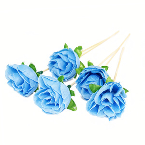 Rose Fruit Sticks 10 Pack Disposable Bamboo Skewers For Dessert Table Decoration - Product Image 5