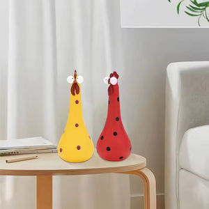 Estatua <span class=keywords><strong>de</strong></span> <span class=keywords><strong>gallo</strong></span> <span class=keywords><strong>de</strong></span> resina, cuello largo, ojo grande, adorno <span class=keywords><strong>de</strong></span> pollo, estilo <span class=keywords><strong>de</strong></span> arte popular para la decoración del patio del hogar y el jardín - Product Image 3