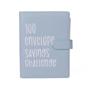 Vente en gros 100 Enveloppe Cuir Challenge Binder Savings Challenge Book & Money Organizer pour Cash Budget Wallet - Product Image 1