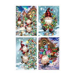 Kit <span class=keywords><strong>de</strong></span> broderie diamant 5D DIY <span class=keywords><strong>de</strong></span> Noël <span class=keywords><strong>avec</strong></span> motif Père Noël et strass AB ASF2776 - Product Image 2