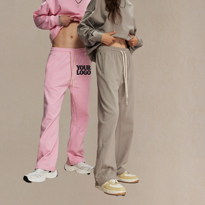 กางเกงวอร์มทรงหลวมสไตล์อเมริกันคุณภาพสูงสำหรับฤดูหนาว น้ำหนัก 430 กรัม  สำหรับผู้ชาย  แบบจ็อกเกอร์  สามารถสกรีนโลโก้ได้ - Product Image 1