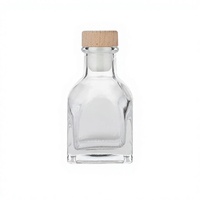 Bouteille en verre rose de luxe pour aromathérapie, bouteille ronde de vin, vente en gros pour la fragrance professionnelle et domestique