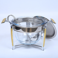 Ensemble de chauffe-plats de luxe Rectangle ovale de haute qualité pour buffet en acier inoxydable chauffe-plats pour la restauration