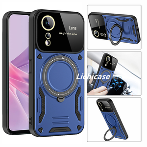 Lichicase, soporte de rotación de 360 grados, funda de teléfono multifuncional para <span class=keywords><strong>Oppo</strong></span> Reno 11F, funda trasera con carga inalámbrica magnética - Product Image 1