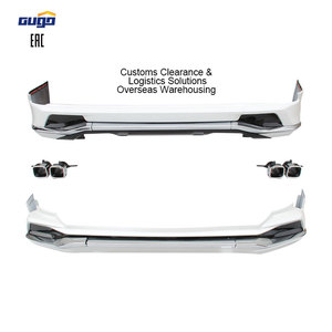 GUGO 2016 pour <span class=keywords><strong>Lexus</strong></span> <span class=keywords><strong>LX</strong></span> <span class=keywords><strong>570</strong></span> M Model Bodykit Lèvre de pare-chocs avant et arrière en plastique ABS de haute qualité New Condition Fog Light Tow Hook - Product Image 1