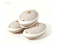 Lot de 3 plats isothermes ovales Jumbo 4L, 5L, 6L avec bouton doré, design empilable, pour maintien au chaud des aliments, idéal pour le Ramadan, l'Aïd, les banquets africains et les fêtes
