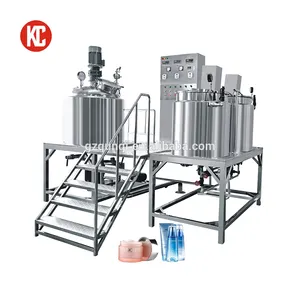 Vacuum High Shear Homogenizer Homegenizing Mixer For Cosmetics Cream 200L Filling Hot And Cold