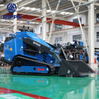 Harga Grosir CE EPA Euro 5 Skid Steer Loader RIPPA RS06 Skid Steer Loader Rubber Crawler Skid Steer Loader untuk Dijual