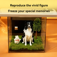 Kit de Proyector de Hologramas para Mascotas Personalizable y Moderno - Caja Conmemorativa Digital 3D para Gatos, Perros, Animales Pequeños y Aves (Plástico ABS)