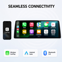 Sistema Linux de 12.8 Pulgadas y 2400*900 para BMW X1 E84 CIC, Pantalla Táctil Inalámbrica con Apple CarPlay y Android Auto, Estéreo para Auto