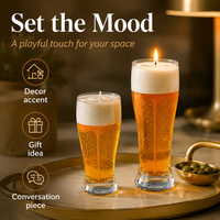 Handgemachte Bierförmige Duftkerzen aus Gelee-Wachs, Atmosphärisches Geschenk, Requisiten, Souvenirs, Realistisches Bier