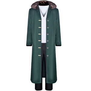 Disfraz de One Piece Kuzan, abrigo largo con cuello de piel y sombrero para convenciones de anime y fiestas de Halloween - Product Image 3