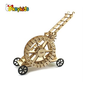 <strong>Adults</strong> and Kids DIY Wood <strong>Robot</strong> <strong>Kit</strong> with Motorized Movement W04G018 - Product Image 2