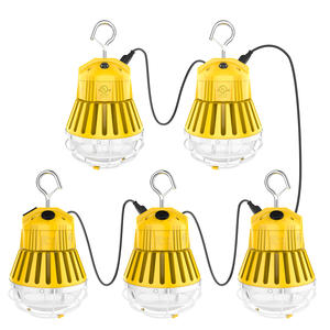 Lámparas de trabajo portátiles con proyector LED de 100W/80W/60W para obras de construcción, exteriores, seguridad de garajes, con enchufe estadounidense AC. - Product Image 1