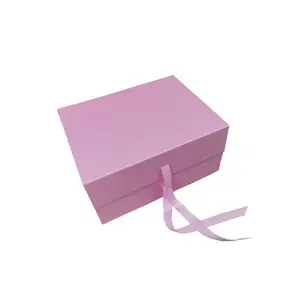 HENGXING Eco Friendly Paper Custom Packaging Baby Shower Kids Party Gift Box With Ribbon