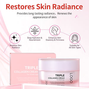 Crème hydratante pour le visage personnalisée, augmentant l'élasticité, beurre de karité, crème raffermissante triple collagène - Product Image 4