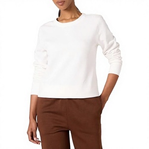 Suéter de punto para mujer, nuevo modelo otoño-invierno, anti-bolitas, de forro polar, cuello redondo, con contraste de color, holgado, largo, estilo europeo. - Product Image 3