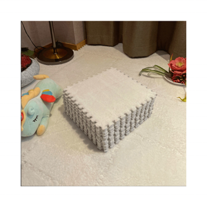 <span class=keywords><strong>Tapis</strong></span> modernes épais et doux à poils longs <span class=keywords><strong>Puzzle</strong></span> à emboîtement Carreaux de <span class=keywords><strong>tapis</strong></span> Peluche Moelleux Eva Mousse pour enfants Coupe Pile Technique Usine - Product Image 4