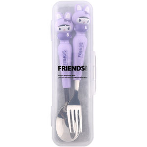 Vente en gros de couverts pour enfants ensemble cuillère fourchette couverts en forme d'animal de dessin animé pour la rentrée des classes - Product Image 2