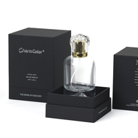 Bouteilles imprimées design Boîtes de parfum Bouteilles de parfum vides en verre Bouteilles de parfum personnalisées avec boîte