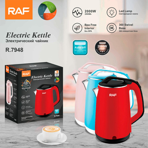 Bouilloire électrique en acier inoxydable multicolore de 2,5 L, arrêt automatique, intérieur sans BPA avec lampe LED, sans fil, pour usage domestique et hôtelier - Product Image 6