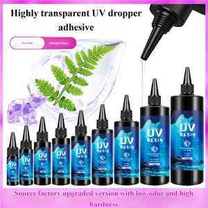 Résine UV transparente haute qualité 25g, faible odeur, durcissement rapide pour la fabrication de bijoux, kit de colle UV transparente pour loisirs créatifs DIY - Product Image 2