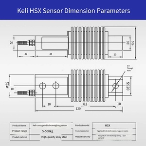 Sensor de Celda de Carga Veidt Weighing China para Báscula Keli 50KG, Sensor de Banda HSX Genuino QS-25t, Sensor de Pesaje Veidt Weighing - Product Image 5