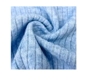 하이 퀄리티 중국 뜨개질 여러 가지 빛깔의 니트 골지 스웨터 스판덱스 비스코스 나일론 직물 비스코스 섬유 직물