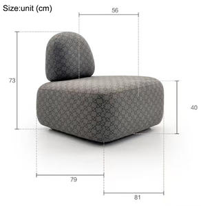 Sillón de Madera Maciza con Tapicería de Alta Calidad, Sillón de Descanso, Sofá Individual para Sala de Estar o Dormitorio, Colores Personalizables - Product Image 6