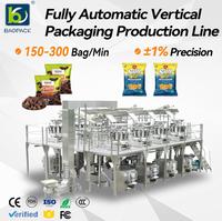 Ligne de production d'emballage entièrement automatique électrique verticale de haute précision et à faible bruit pour sacs en papier/film, garantie 2 ans pour produits surgelés