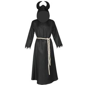 Halloween démon seigneur Costume adulte hommes médiéval diable Cosplay cape avec corne - Product Image 2