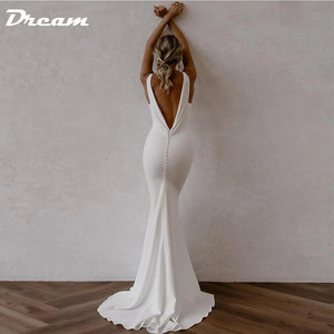 Abito da sposa sirena staccabile con scollatura a v profonda - Product Image 6
