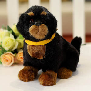 Peluche <span class=keywords><strong>de</strong></span> Perro <span class=keywords><strong>Labrador</strong></span> Pastor Negro, Simulación <span class=keywords><strong>de</strong></span> Cachorro Adorable, Peluche Súper Suave <span class=keywords><strong>de</strong></span> 20CM, ODM, Regalo <span class=keywords><strong>de</strong></span> San Valentín - Product Image 2
