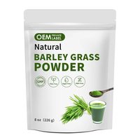 Poudre de jus d'herbe d'orge OEM riche en chlorophylle et en nutriments naturels, poudre d'herbe d'orge pour protéger le foie
