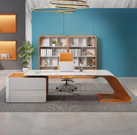 Modern Ergonomic Executive Desk Chair Set for Female Professionals-Minimalist Office Furniture with Solid Wood Construction