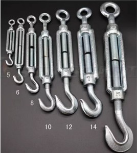 Tendeur, de haute qualité gréement galvanisé à chaud Type US avec oeil et <span class=keywords><strong>crochet</strong></span> forgé tendeur, CE,ISO9001:2015 ISO9001 - Product Image 6