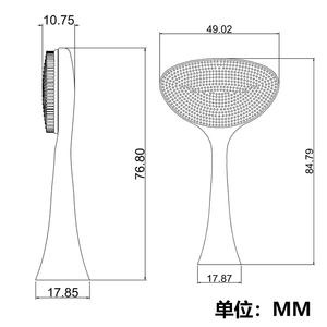 Brosse nettoyante pour le visage en silicone, outil manuel de soin de la peau pour le nettoyage en profondeur, massage du visage, démaquillage, exfoliation douce - Product Image 4