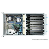 Casing Server Rak 4U 8 GPU PCIe 4.0 EATX 12G SAS 4 Bay Hot Swap untuk AI Deep Learning