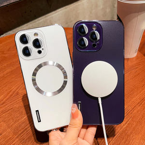 Étui de téléphone portable magnétique de luxe en gros pour 15/<span class=keywords><strong>11</strong></span> Pro Max Plus, design uni, résistant aux chocs, résistant à la saleté, mat - Product Image 2