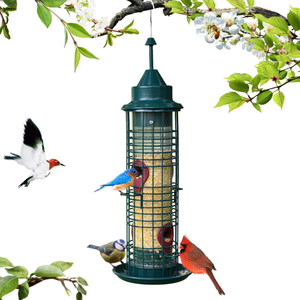 2025 haute vente rétro suspendu <span class=keywords><strong>unique</strong></span> mangeoire à oiseaux en métal résistant aux écureuils - Product Image 2