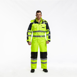 <span class=keywords><strong>Personnalisé</strong></span> <span class=keywords><strong>pas</strong></span> <span class=keywords><strong>cher</strong></span> 100 coton charbon Mine électricien congélateur uniforme vêtements <span class=keywords><strong>de</strong></span> <span class=keywords><strong>travail</strong></span> avec taille élastique haute réfléchissant - Product Image 5