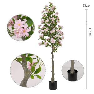 Wholesale Eco-Friendly Red Plastic Star Jasmine Vine Artificial Trailing Confederate Jasmine for Home <b>Wall</b> Ceiling Wedding - Product Image 2
